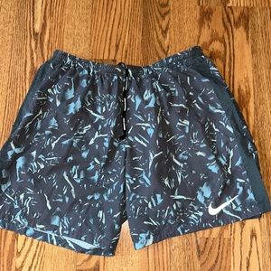 Men Nike Flex Shorts 7” Inch Distance Gray Blue Large